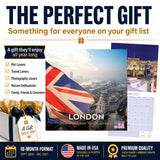 London Wall Calendar 2027 - 12" x 12" Monthly Iconic British Landmark Architecture & Cityscape Travel Calendar