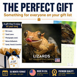 Lizards Wall Calendar 2027 - 12" x 12" Monthly Exotic Reptiles & Colorful Scaled Terrarium Nature Calendar