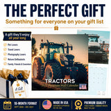 Tractors Wall Calendar 2027 - 12" x 12" Monthly Farm Machinery Calendar