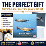 Spitfires Wall Calendar 2027 - 12" x 12" Monthly WWII Fighter Aircraft Calendar