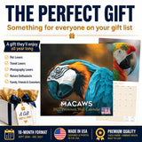 Macaws Wall Calendar 2027 - 12" x 12" Monthly Bird Breed Calendar