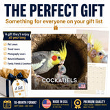 Cockatiels Wall Calendar 2027 - 12" x 12" Monthly Bird Breed Calendar