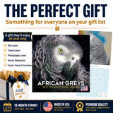 African Greys Wall Calendar 2027 - 12" x 12" Monthly Tropical Bird Calendar