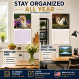 Yorkshire Terrier Wall Calendar 2027 - 12" x 12" Monthly Bold & Affectionate Yorkie Dog Breed Calendar