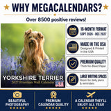 Yorkshire Terrier Wall Calendar 2027 - 12" x 12" Monthly Bold & Affectionate Yorkie Dog Breed Calendar
