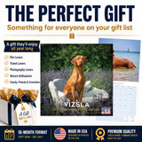 Vizsla Wall Calendar 2027 - 12" x 12" Monthly Athletic & Affectionate Hungarian Pointer Dog Breed Calendar