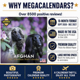 Afghan Hound Wall Calendar 2027 - 12" x 12" Monthly Dog Breed Calendar
