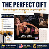 Lingerie Wall Calendar 2027 - 12" x 12" Monthly Elegant Boudoir Photography & Creative Glamour Art Calendar