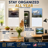 National Parks Wall Calendar 2027 - 12" x 12" Monthly Majestic American Wilderness Scenic Landmarks Travel Calendar