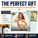 Classic Pin Ups Wall Calendar 2027 - 12" x 12" Monthly Retro Americana & Vintage Bikini Fine Art Calendar