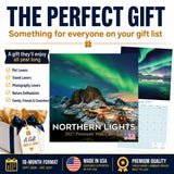 Northern Lights Wall Calendar 2027 - 12" x 12" Monthly Majestic Aurora Borealis & Night Sky Scenery Calendar