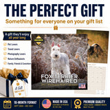 Fox Terrier (Wirehaired) Wall Calendar 2027 - 12" x 12" Monthly Spirited Wire Hair Terrier Dog Breed Calendar
