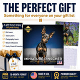 Miniature Pinscher Wall Calendar 2027 - 12" x 12" Monthly Spirited Elegant King of Toys Dog Breed Calendar