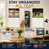 Greyhound Wall Calendar 2027 - 12" x 12" Monthly Sleek Aerodynamic Racing & Athletic Sighthound Calendar
