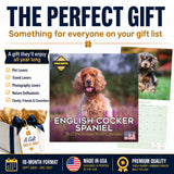 English Cocker Spaniel Wall Calendar 2027 - 12" x 12" Monthly Elegant English Cocker & Long-Eared Gundog Calendar