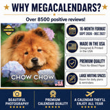 Chow Chow Wall Calendar 2027 - 12" x 12" Monthly Dignified & Proud Chow Chow Dog Breed Calendar