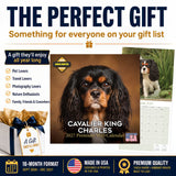 Cavalier King Charles Spaniel Wall Calendar 2027 - 12" x 12" Monthly Gentle Royal Toy Spaniel Breed Calendar