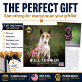 Bull Terrier Wall Calendar 2027 - 12" x 12" Monthly Jaunty Comedic Egg-Head Terrier Calendar