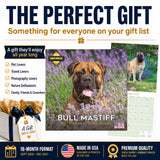 Bullmastiff Wall Calendar 2027 - 12" x 12" Monthly Brave Affectionate Giant Guard Dog Calendar