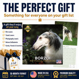 Borzoi Wall Calendar 2027 - 12" x 12" Monthly Regal Graceful Russian Sighthound Calendar