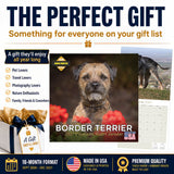 Border Terrier Wall Calendar 2027 - 12" x 12" Monthly Plucky Small Terrier Dog Breed Calendar