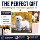 Bichon Frise Wall Calendar 2027 - 12" x 12" Monthly Cheerful Fluffy Toy Dog Breed Calendar