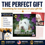 Bearded Collie Wall Calendar 2027 - 12" x 12" Monthly Bouncy Shaggy Herding Dog Calendar