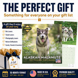 Alaskan Malamute Wall Calendar 2027 - 12" x 12" Monthly Arctic Sled Dog & Working Breed Calendar