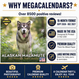 Alaskan Malamute Wall Calendar 2027 - 12" x 12" Monthly Arctic Sled Dog & Working Breed Calendar