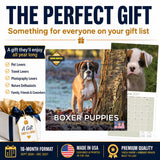 Boxer Puppies Wall Calendar 2027 - 12" x 12" Monthly Adorable Mischievous Boxer Puppy Calendar