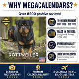 Rottweiler Wall Calendar 2027 - 12" x 12" Monthly Loyal & Protective Rottie Dog Breed Calendar
