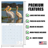 African Wildlife Wall Calendar 2027 - 12" x 12" Monthly Safari & Great Migration Photography Calendar