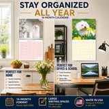 Maltese Wall Calendar 2027 - 12" x 12" Monthly Snow-White Silk Toy & Affectionate Lap Dog Calendar