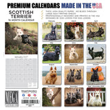 Scottish Terrier Wall Calendar 2027 - 12" x 12" Monthly Dignified & Determined Scottie Dog Breed Calendar