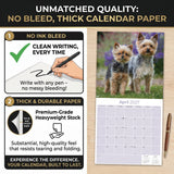 Yorkshire Terrier Wall Calendar 2027 - 12" x 12" Monthly Bold & Affectionate Yorkie Dog Breed Calendar