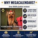 Yorkshire Terrier Wall Calendar 2027 - 12" x 12" Monthly Bold & Affectionate Yorkie Dog Breed Calendar