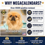 Pekingese Wall Calendar 2027 - 12" x 12" Monthly Regal Lion Dog & Ancient Toy Companion Calendar