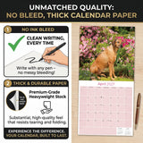 Rhodesian Ridgeback Wall Calendar 2027 - 12" x 12" Monthly Powerful & Dignified Ridgeback Dog Breed Calendar