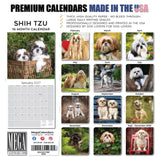 Shih Tzu Wall Calendar 2027 - 12" x 12" Monthly Affectionate & Playful Companion Dog Breed Calendar