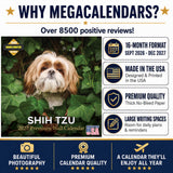 Shih Tzu Wall Calendar 2027 - 12" x 12" Monthly Affectionate & Playful Companion Dog Breed Calendar