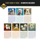 West Highland Terrier Wall Calendar 2027 - 12" x 12" Monthly Loyal & Spirited Westie Dog Breed Calendar