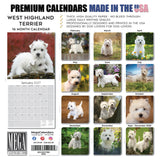 West Highland Terrier Wall Calendar 2027 - 12" x 12" Monthly Loyal & Spirited Westie Dog Breed Calendar