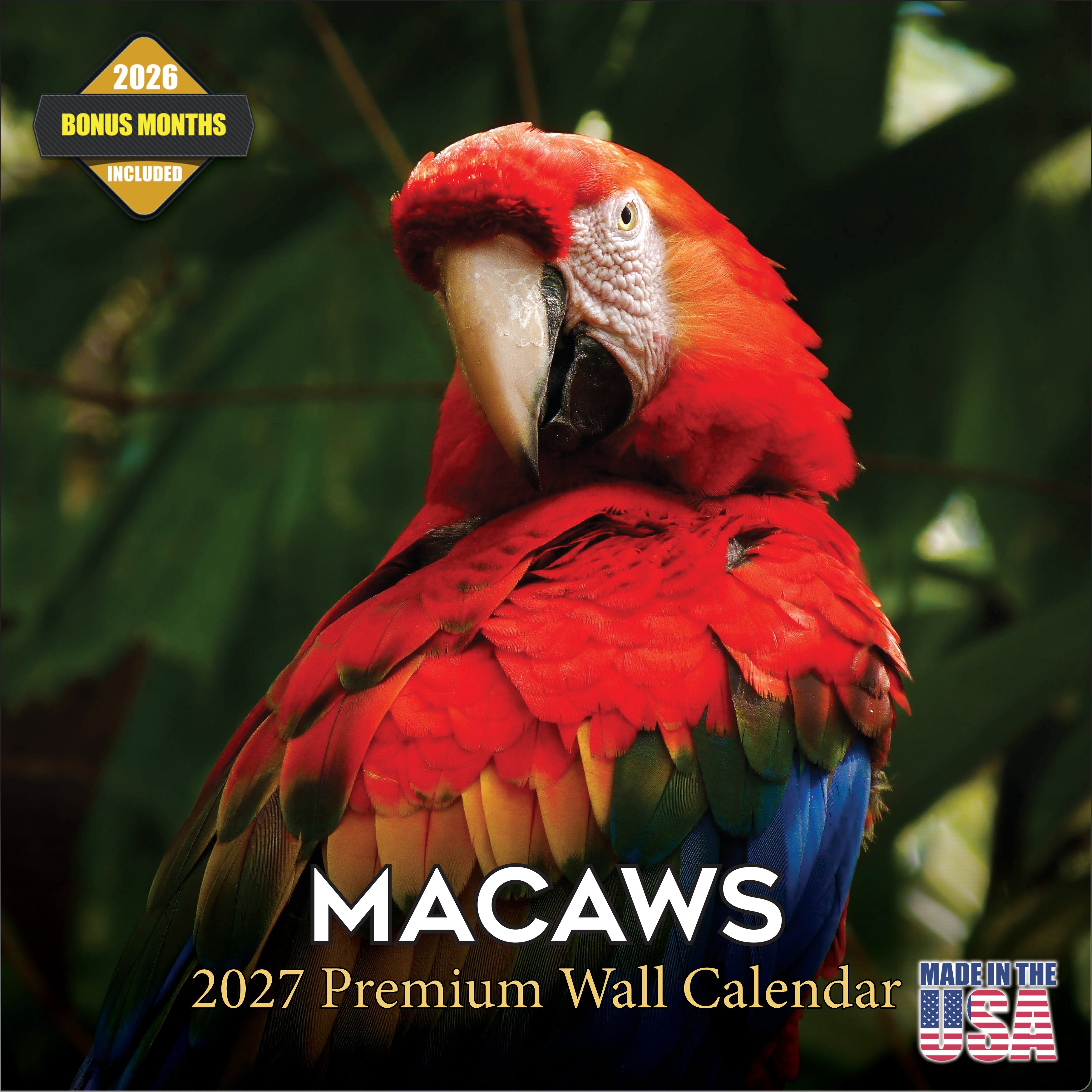 Macaws Wall Calendar 2027 - 12