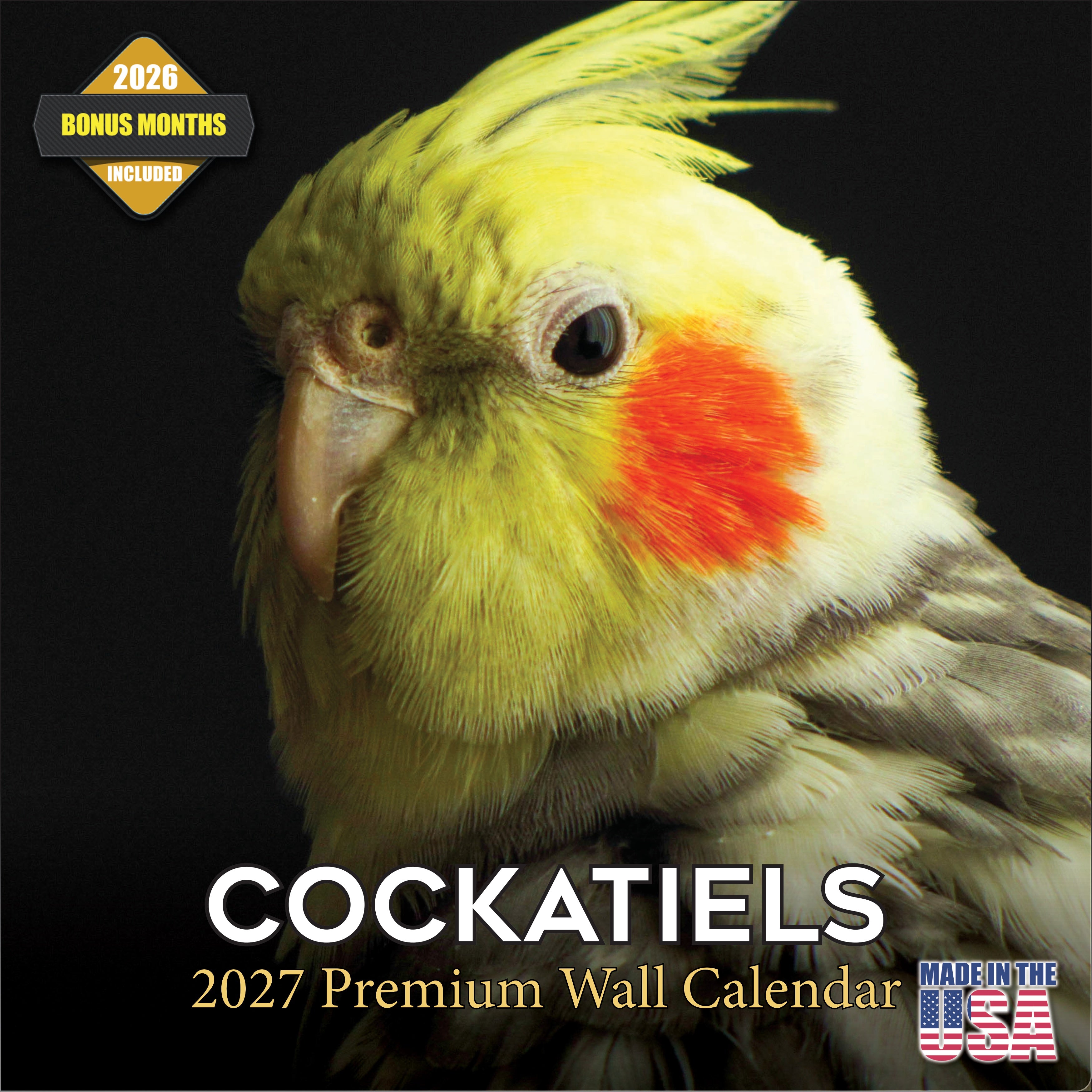 Cockatiels Wall Calendar 2027 - 12