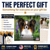 Papillon Wall Calendar 2027 - 12" x 12" Monthly Intelligent Butterfly Ear & Graceful Toy Spaniel Calendar