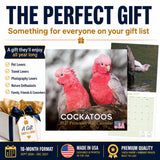Cockatoos Wall Calendar 2027 - 12" x 12" Monthly Bird Breed Calendar