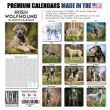 Irish Wolfhound Wall Calendar 2027 - 12" x 12" Monthly Noble Giant & Wire-Coated Sighthound Breed Calendar