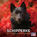 Schipperke Wall Calendar 2027 - 12" x 12" Monthly Curious & Energetic Schipperke Dog Breed Calendar