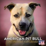 American Pit Bull Terrier Wall Calendar 2027 - 12" x 12" Monthly Athletic & Devoted Pitbull Breed Calendar