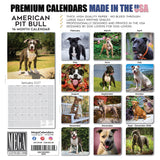 American Pit Bull Terrier Wall Calendar 2027 - 12" x 12" Monthly Athletic & Devoted Pitbull Breed Calendar